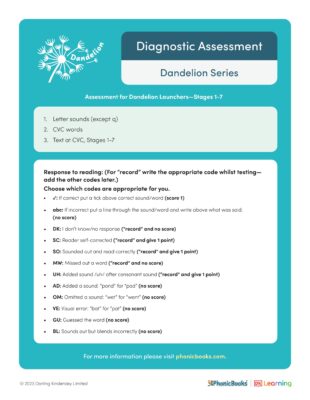 Diagnostic Assessment units 1-7