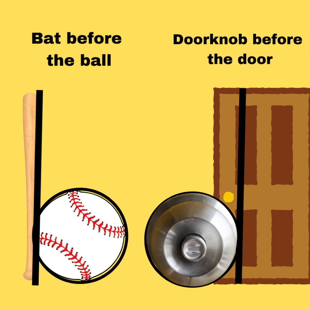 Bat before ball